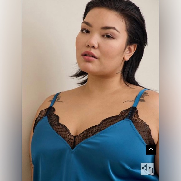 Torrid Satin Lace Trim Cami NWT - Picture 2 of 8